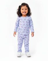 Night Dress for Childrens - Night Dress Kidswear - Violet