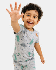 Tiny Roars Coords Set | Unisex Prints for Kids | Cotton 220 GSM