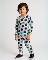 Dog Squad Unisex Kids Pajama Set - Night Dress