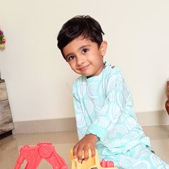 Night Dress for Childrens - Night Dress Kidswear - Mint