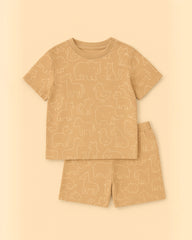 Jungle Friends Coords Set | Unisex Prints for Kids | Cotton 220 GSM