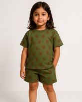 Teddy Bear Coords Set | Unisex Prints for Kids | Cotton 220 GSM