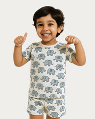 Little Trunk Tales Coords Set | Unisex Prints for Kids | Cotton 220 GSM