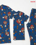 Mother & Kid Mario Print Twinning Pajama Set