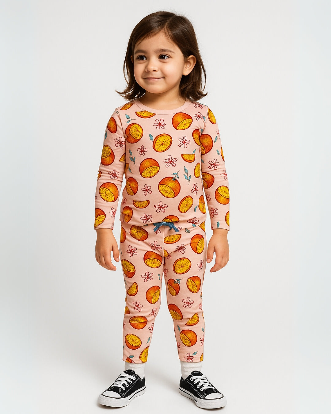 Citrus Pop Unisex Kids Pajama Set - Night Dress