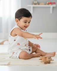 Muslin Jabla & Shorts set - Car