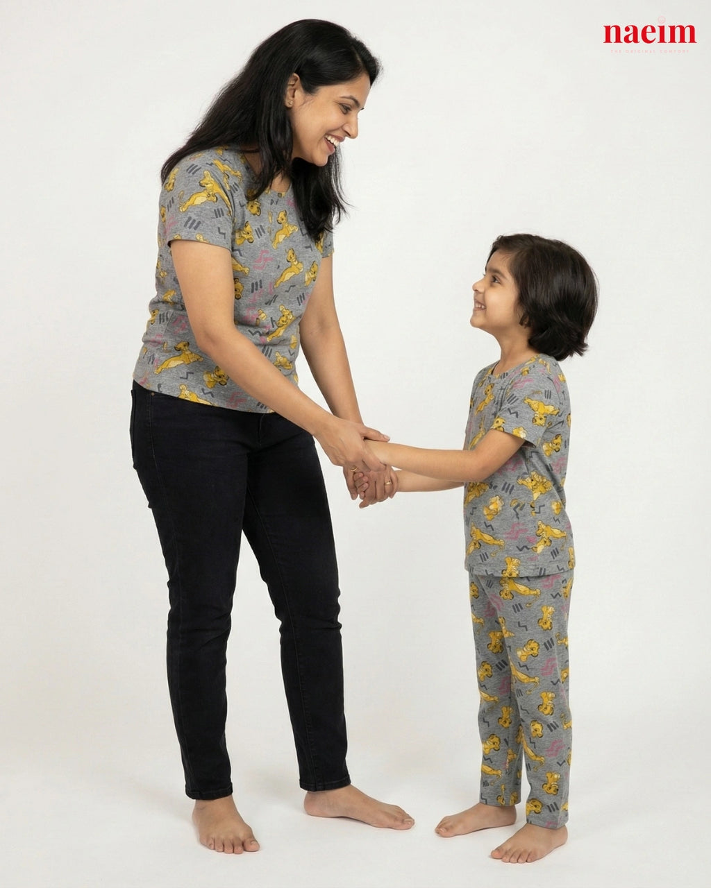 Mother & Kid Animal Print Twinning Pajama Set