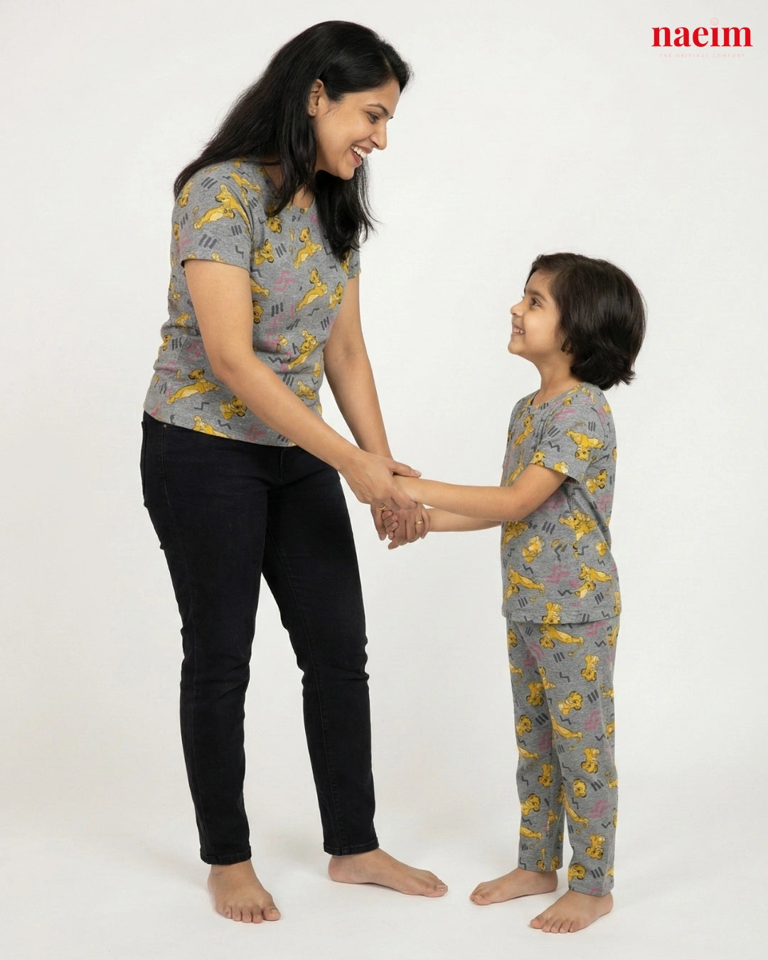 Mother & Kid Animal Print Twinning Pajama Set