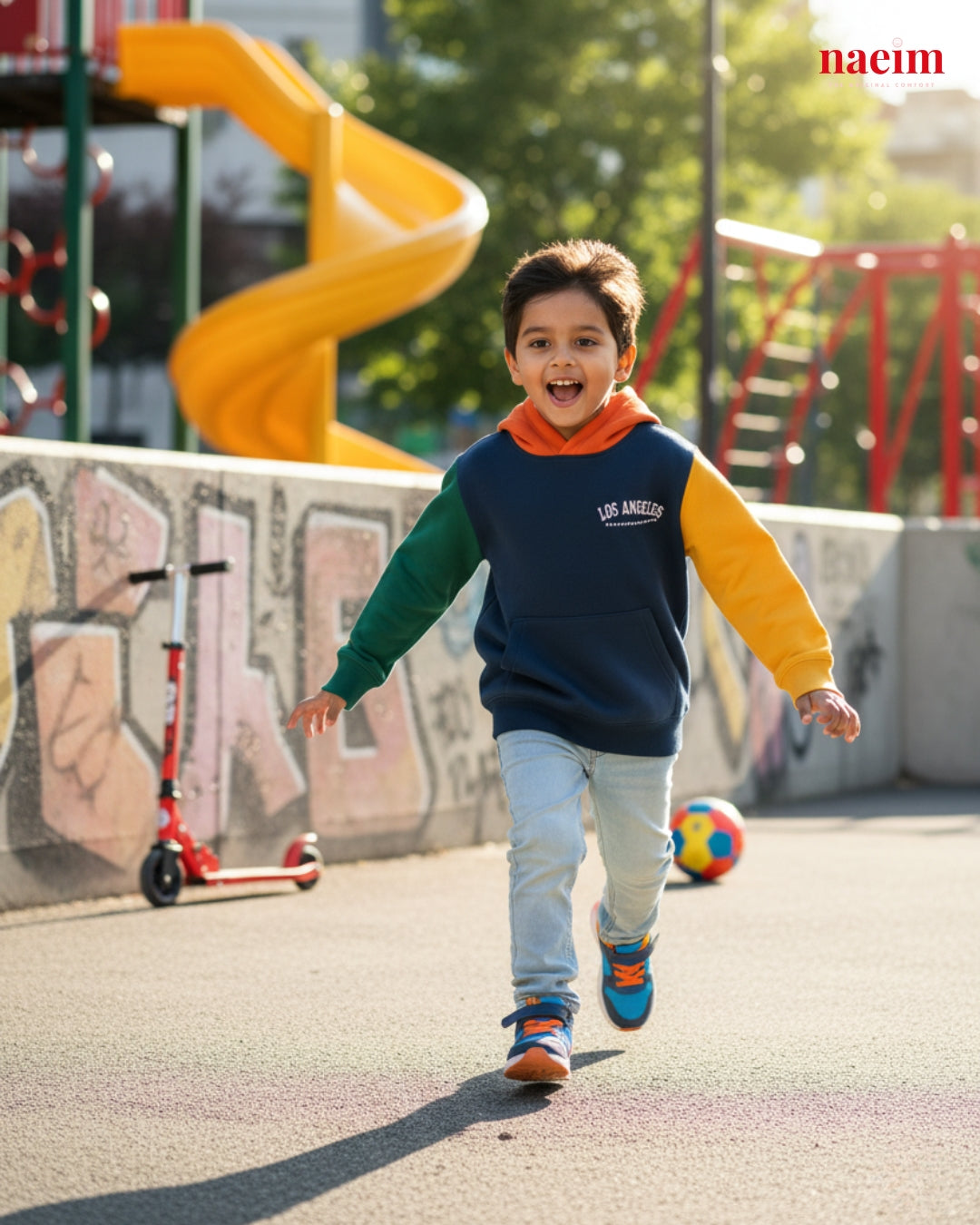 Color Block Hoodie For Boys & Girls