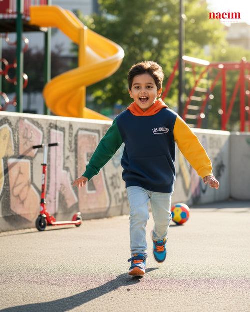 Color Block Hoodie For Boys & Girls