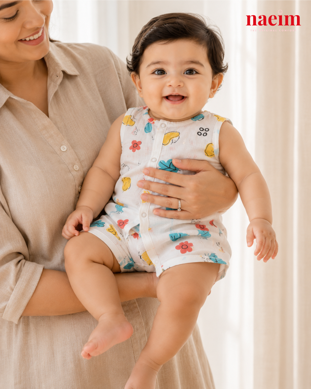 Pack of 3 Premium Muslin Jabla & Shorts Set for Babies | Soft Breathable Cotton Baby Clothing | Unisex