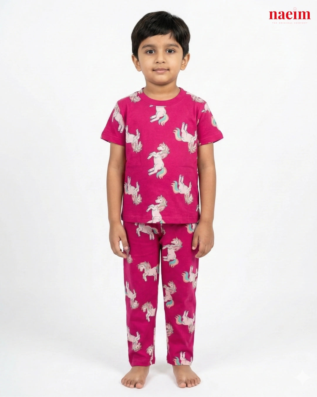 Unicorn Print Mother & Child Twinning Pajama Set
