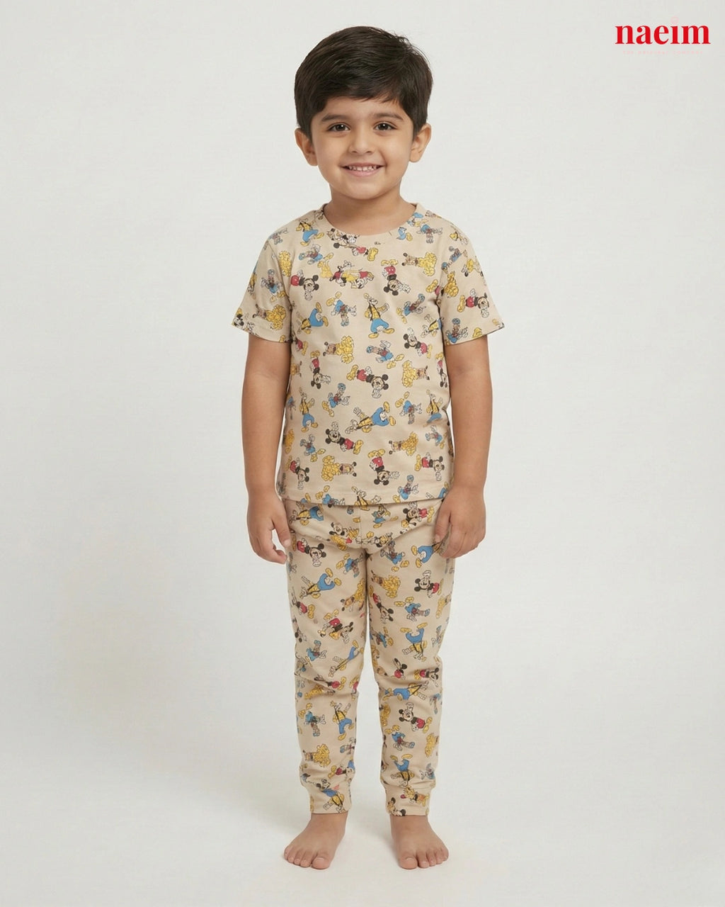 Cartoon Print Mother & Kid Twinning Pajama Set