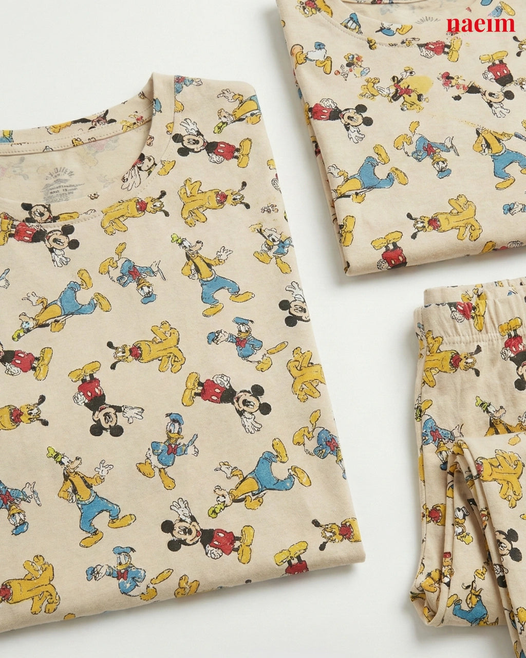 Cartoon Print Mother & Kid Twinning Pajama Set