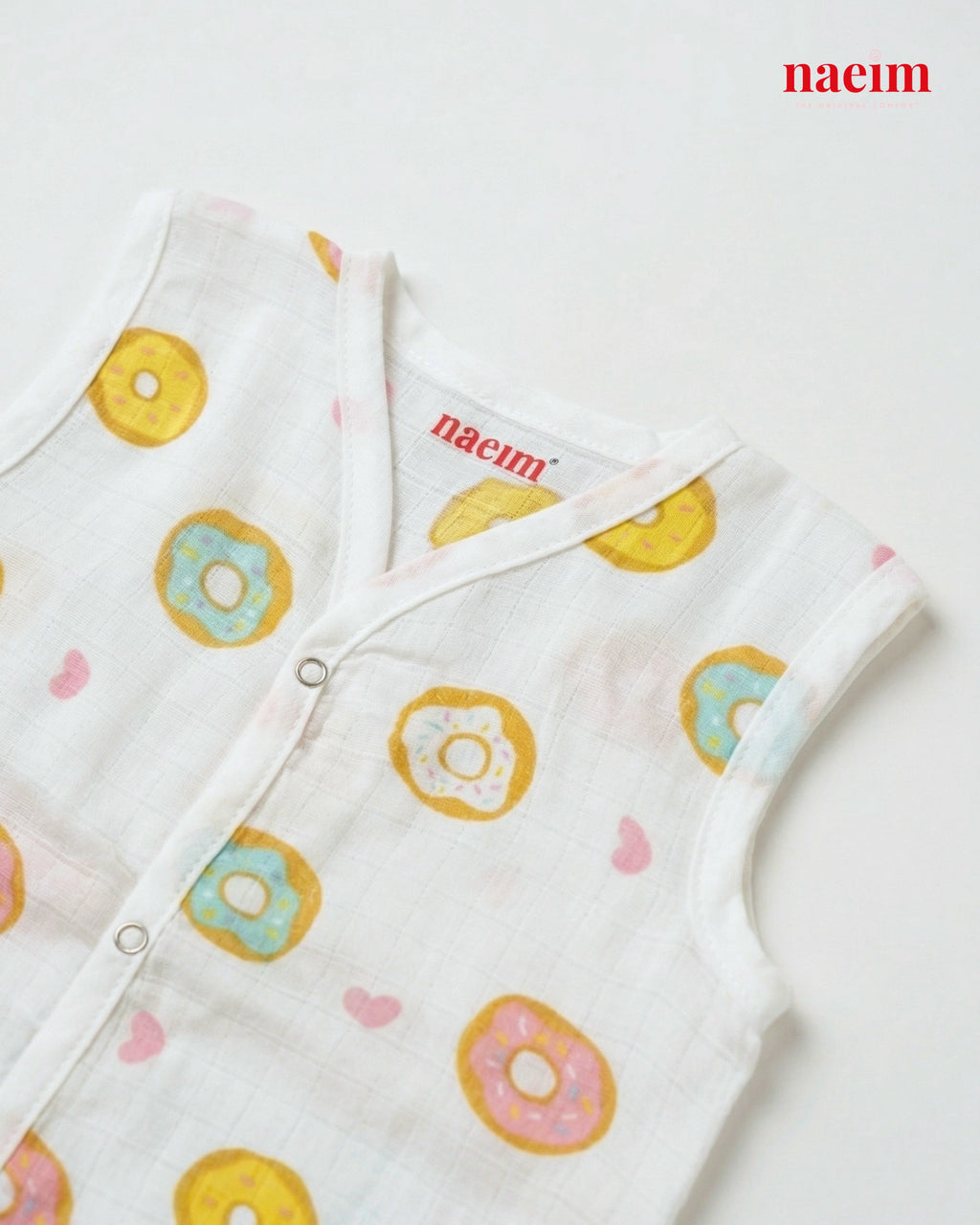 Muslin Sleeveless Jabla & Shorts Set - Dessert Themed Assorted set