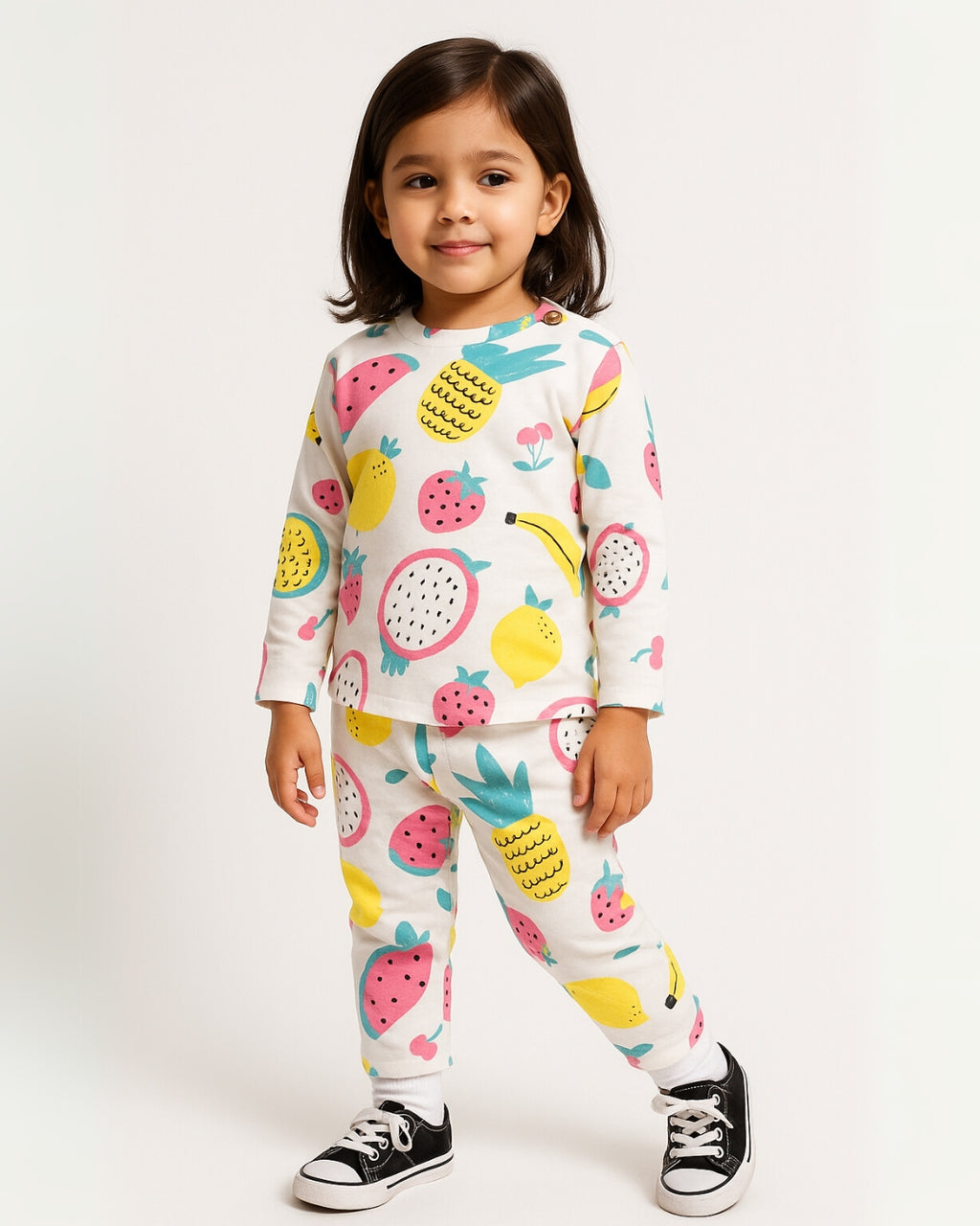 Tutti Frutti Unisex Kids Pajama Set - Night Dress