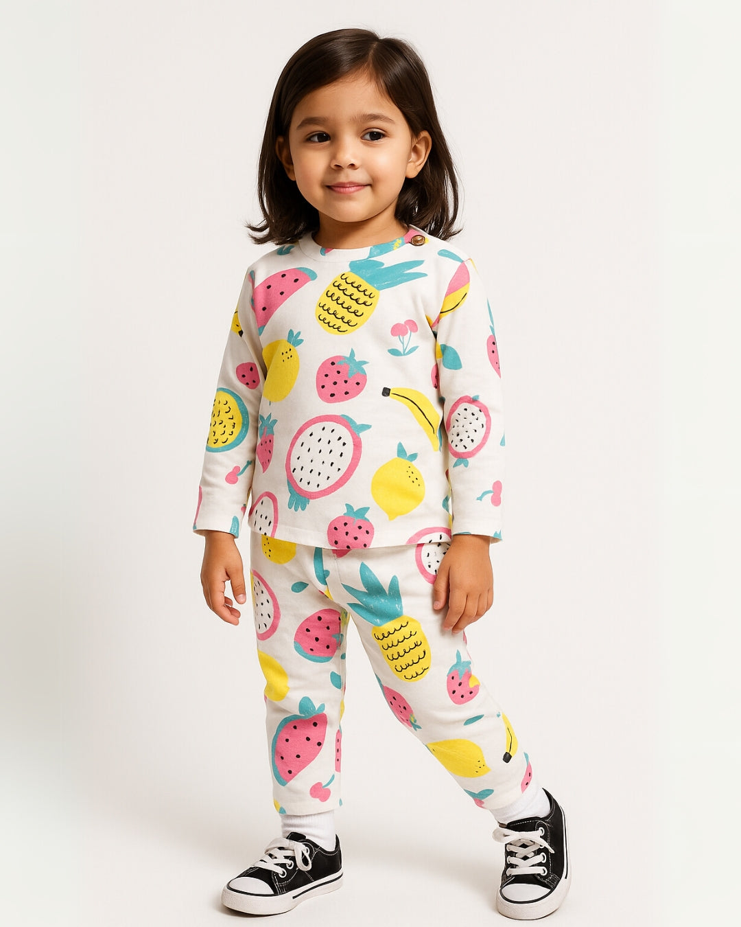 Tutti Frutti Unisex Kids Pajama Set - Night Dress