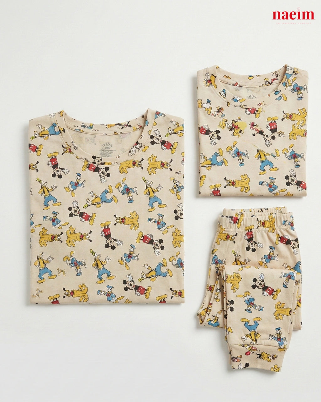 Cartoon Print Mother & Kid Twinning Pajama Set