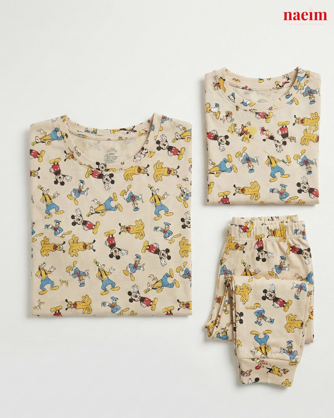 Cartoon Print Mother & Kid Twinning Pajama Set