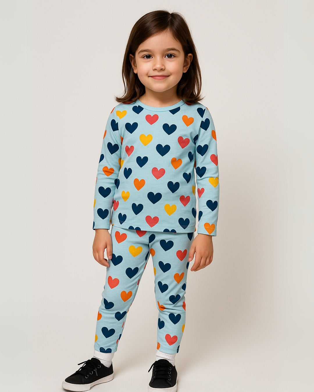 HeartBurst Unisex Kids Pajama Set - Night Dress