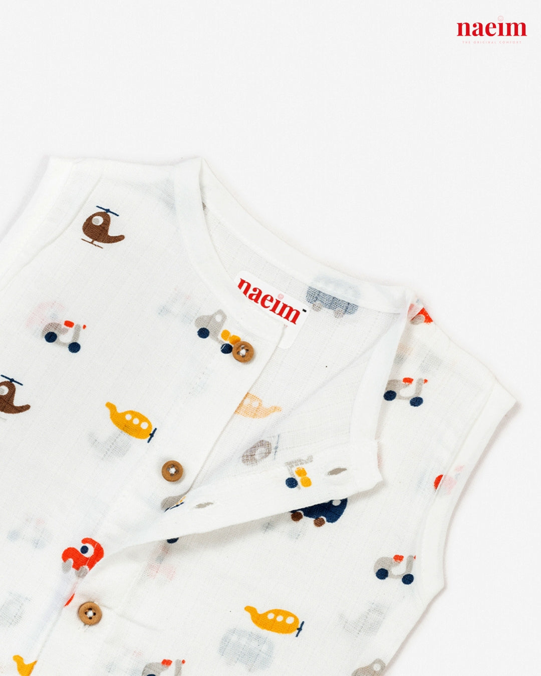 Muslin Jabla & Shorts set - Car