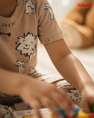 Little Cub Safari Matching Boys & Girls Pajama Set