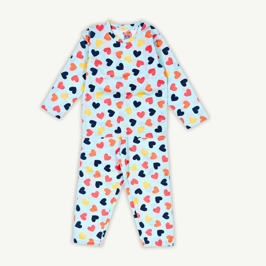 HeartBurst Unisex Kids Pajama Set - Night Dress