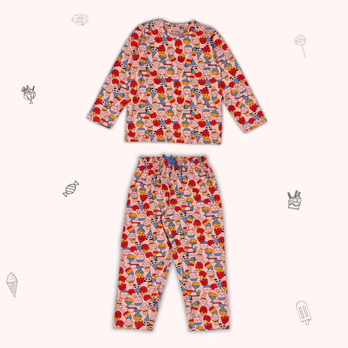 Happy Treats Unisex Kids Pajama Set - Night Dress
