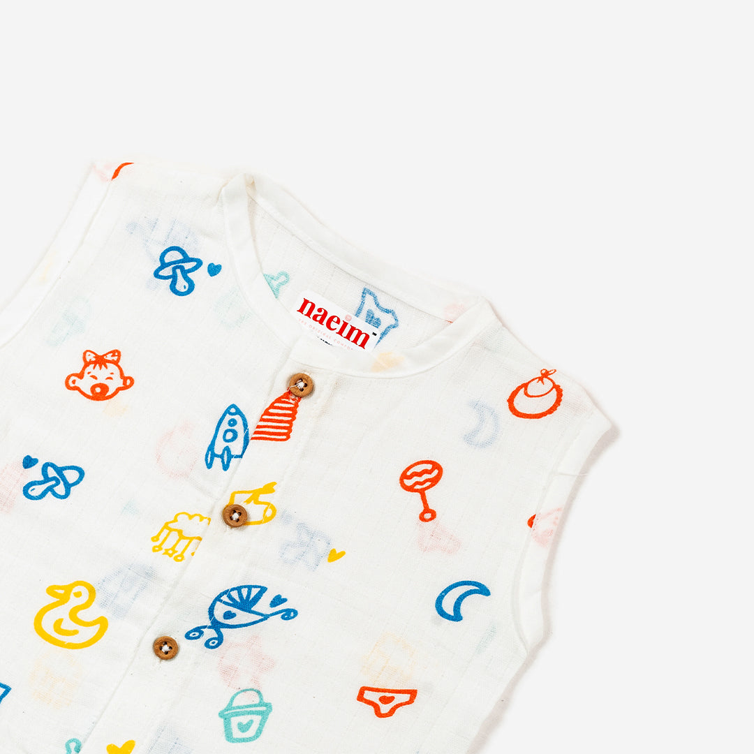 Muslin Jabla & Shorts set - Baby