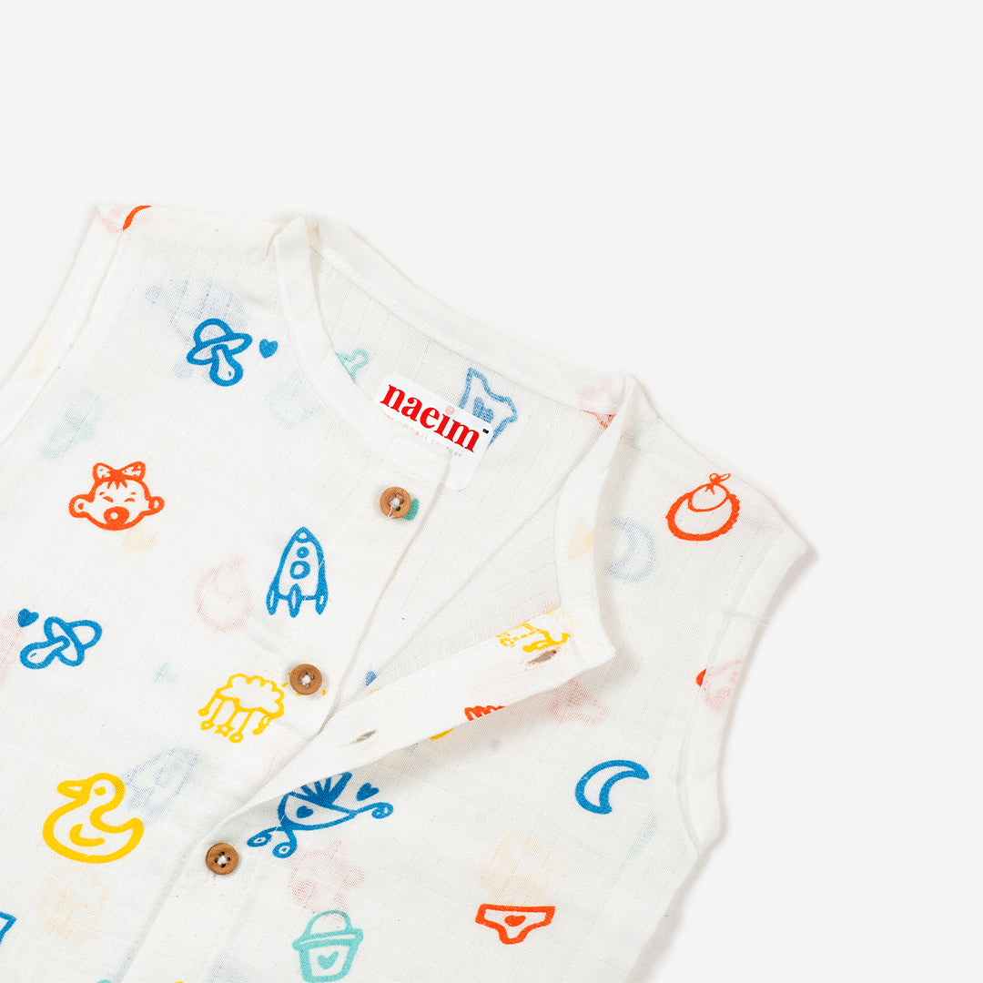 Muslin Jabla & Shorts set - Baby