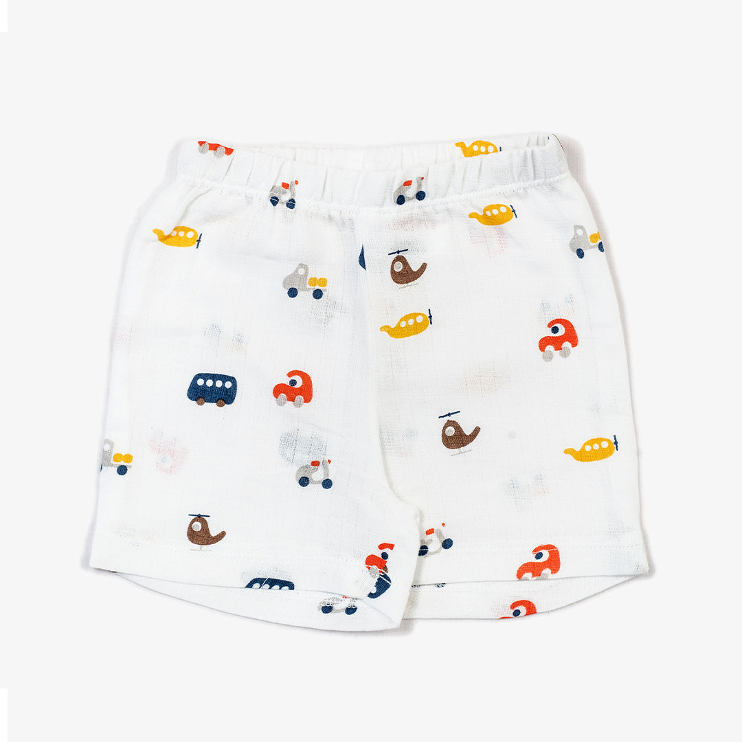 Muslin Jabla & Shorts set - Car