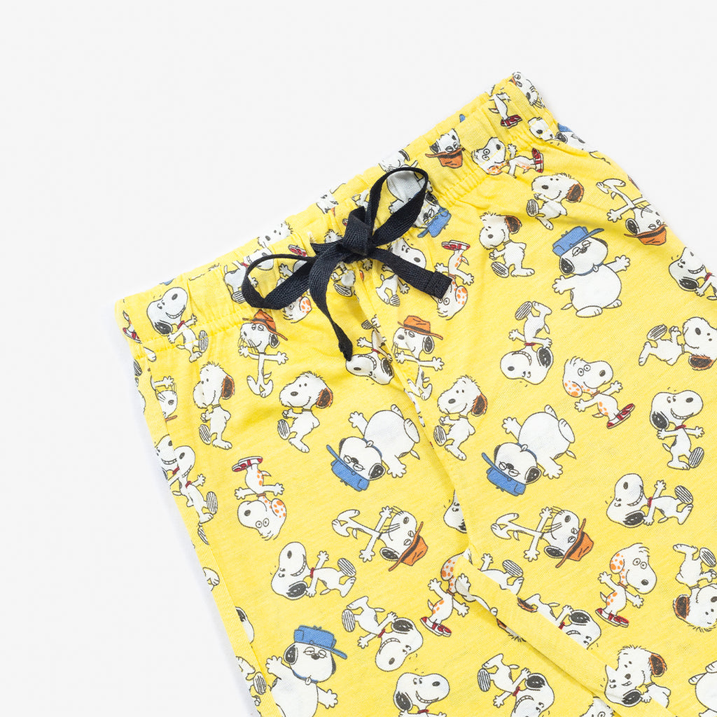 Night Dress for Childrens - Night Dress Kidswear - Yellow