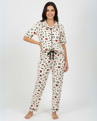 Sweetheart Dreams Pajama Set (Half-sleeve) | 200 GSM