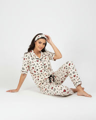Sweetheart Dreams Pajama Set (Half-sleeve) | 200 GSM