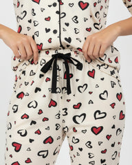 Sweetheart Dreams Pajama Set (Half-sleeve) | 200 GSM