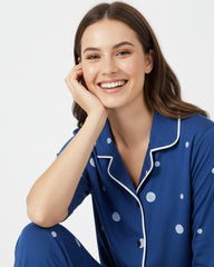 The Polka Dream Pajama Set (Half-sleeve) | 200 GSM