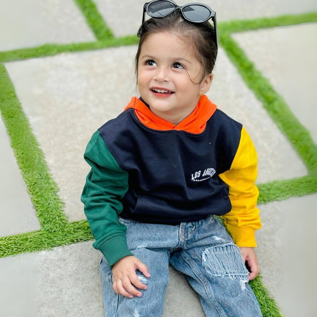 Color Block Hoodie For Boys & Girls
