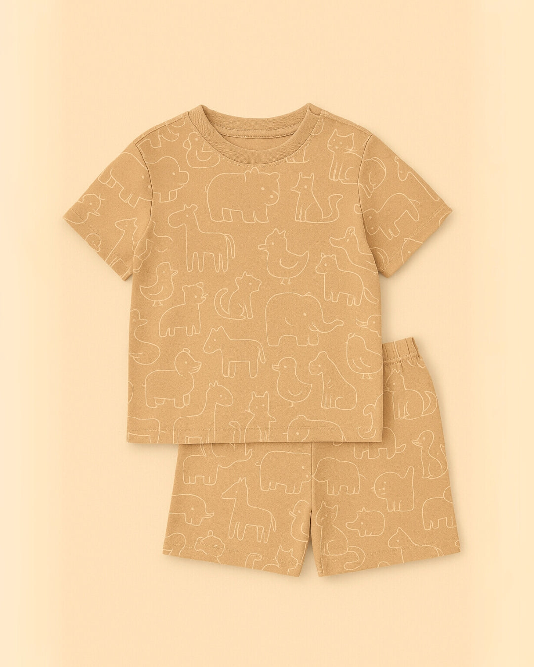 Jungle Friends Coords Set | Unisex Prints for Kids | Cotton 220 GSM