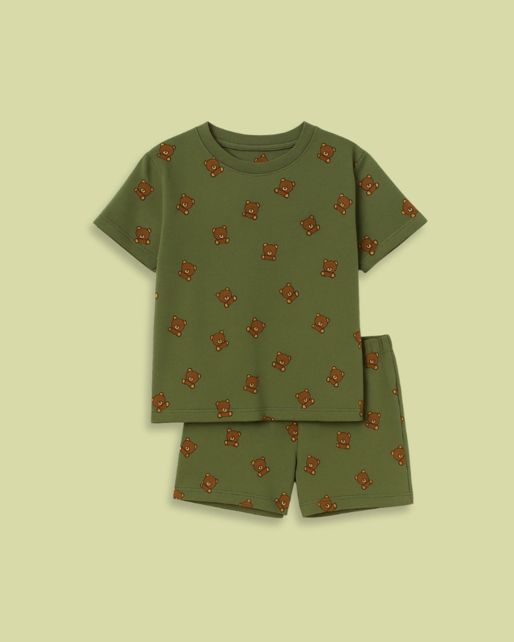 Teddy Bear Coords Set | Unisex Prints for Kids | Cotton 220 GSM