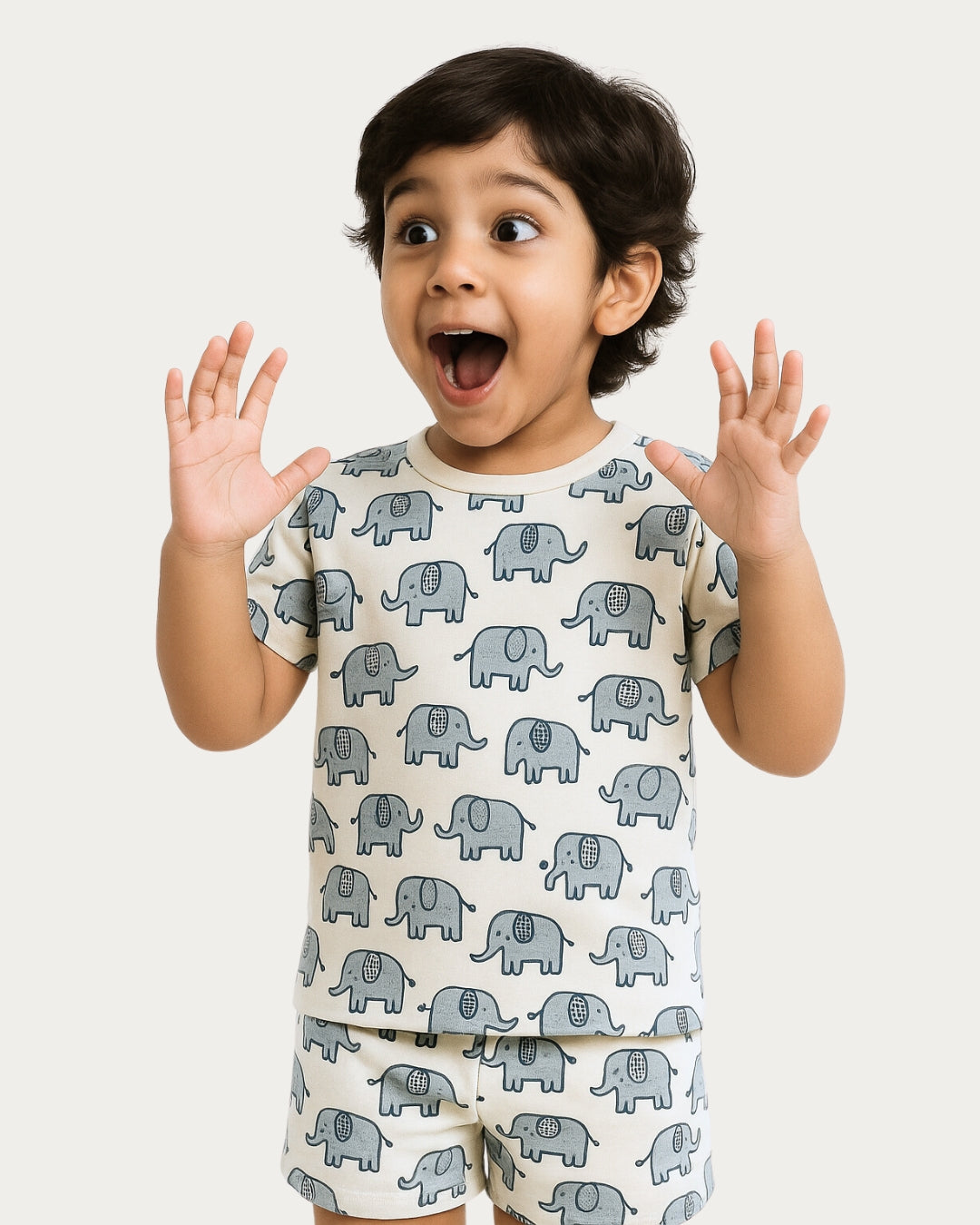 Little Trunk Tales Coords Set | Unisex Prints for Kids | Cotton 220 GSM