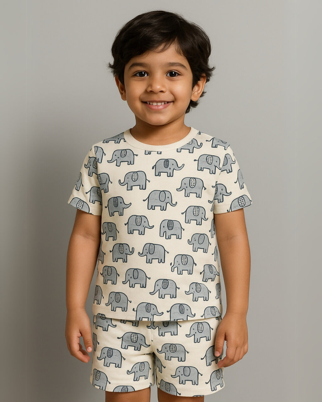 Little Trunk Tales Coords Set | Unisex Prints for Kids | Cotton 220 GSM