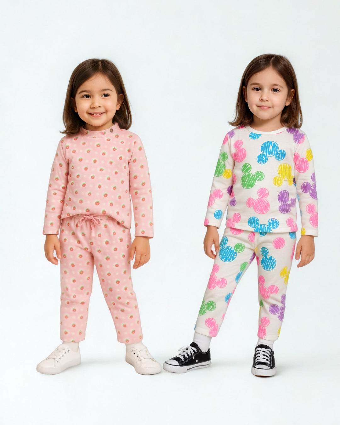 Strawberry Dreamer, Mickey Mouse Unisex Pajama Set - Night Dress