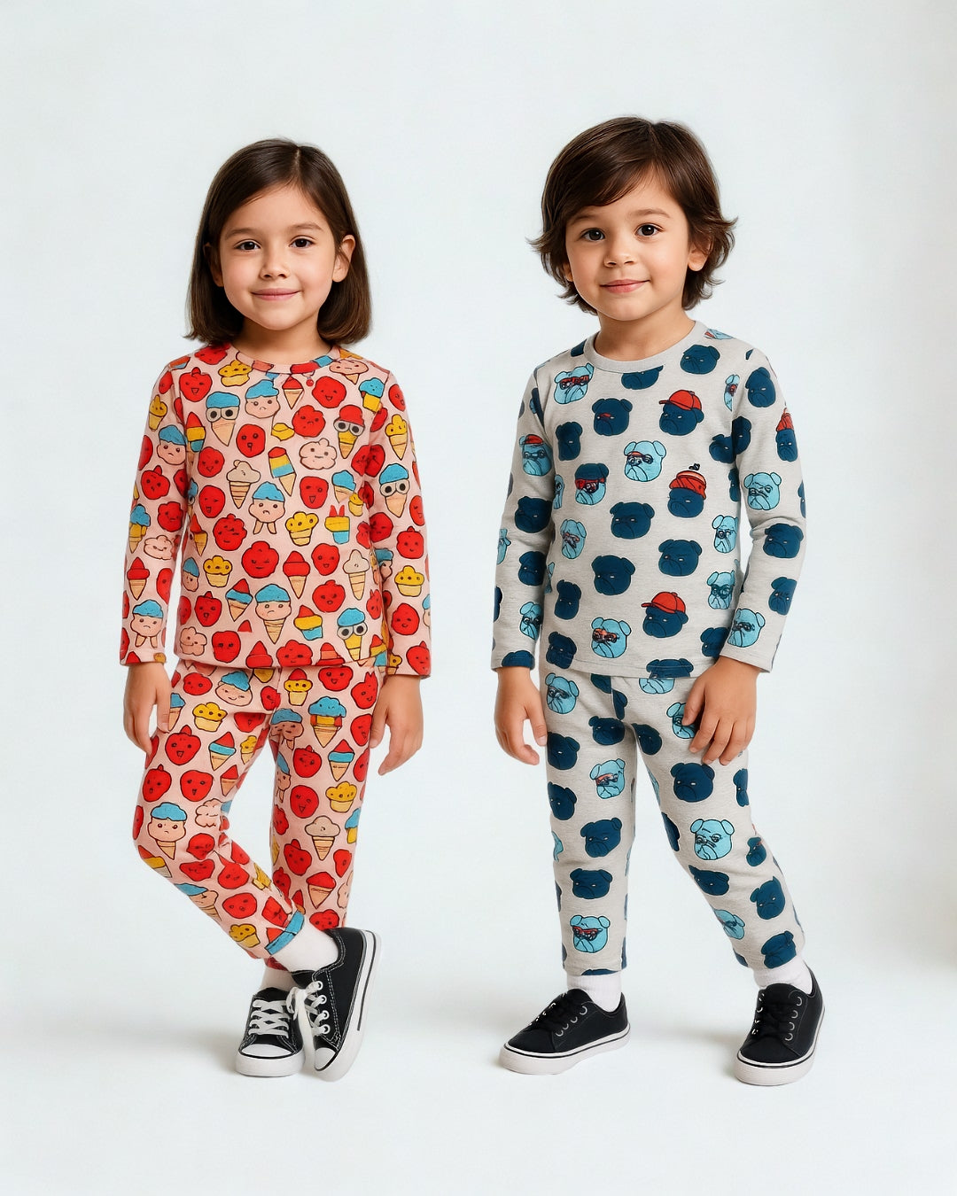 Happy Treats & Dog Squad Unisex Pajama Set - Night Dress