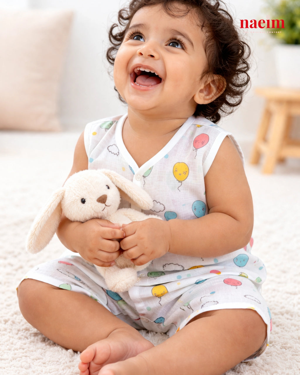 Muslin Sleeveless Jabla & Shorts Set - Geomentry Themed (Assorted)