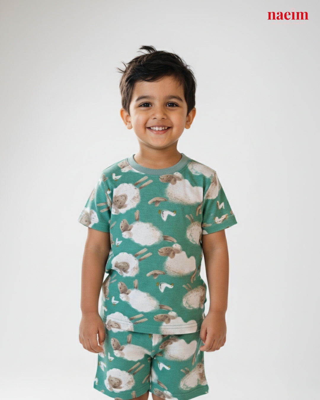 Kids' Co-ord Cotton T-Shirt & Shorts Set| Goat