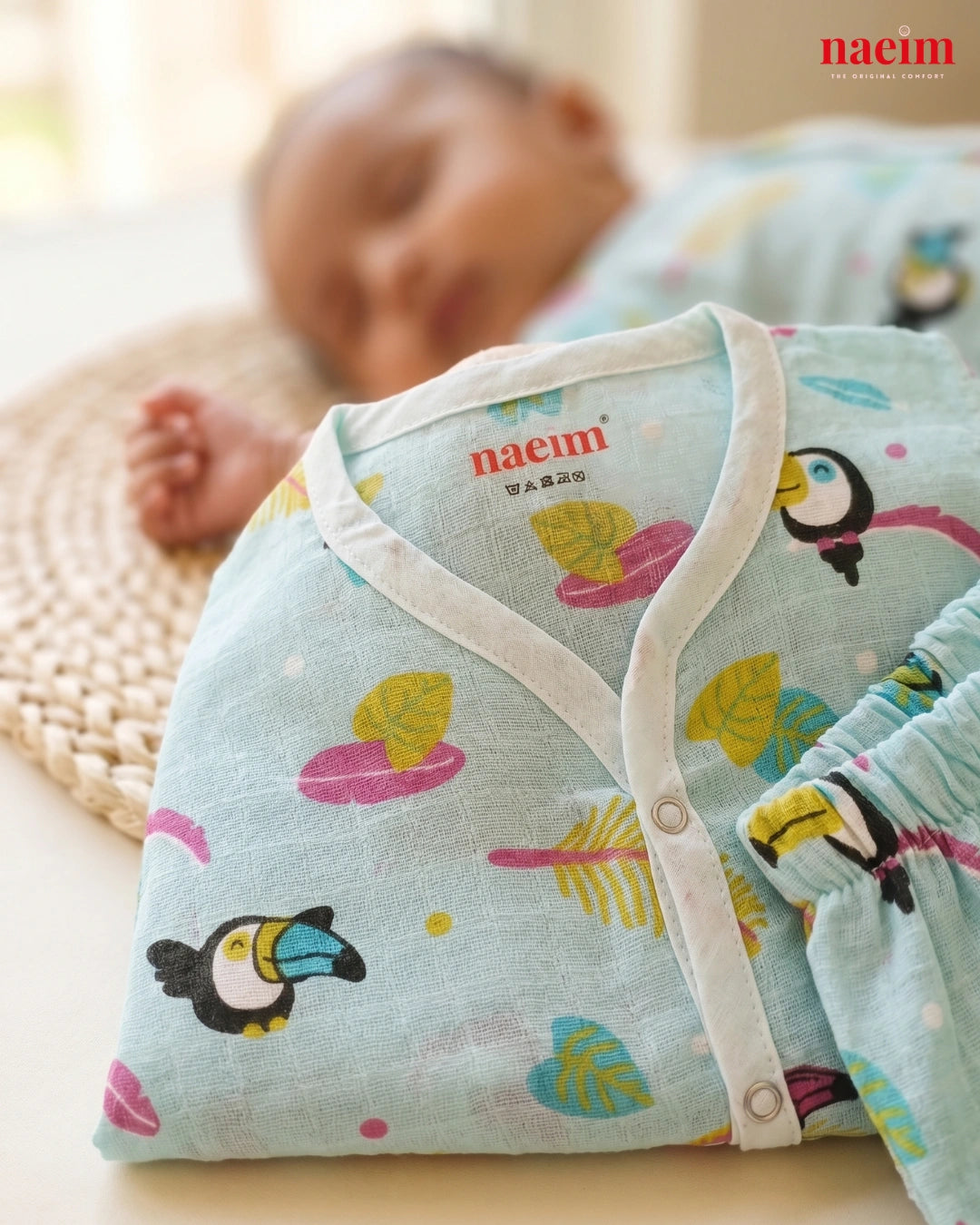 Premium Muslin Summer Trio - Pack of 3 Jabla & Shorts Sets (Fox, Toucan, & Lamb)
