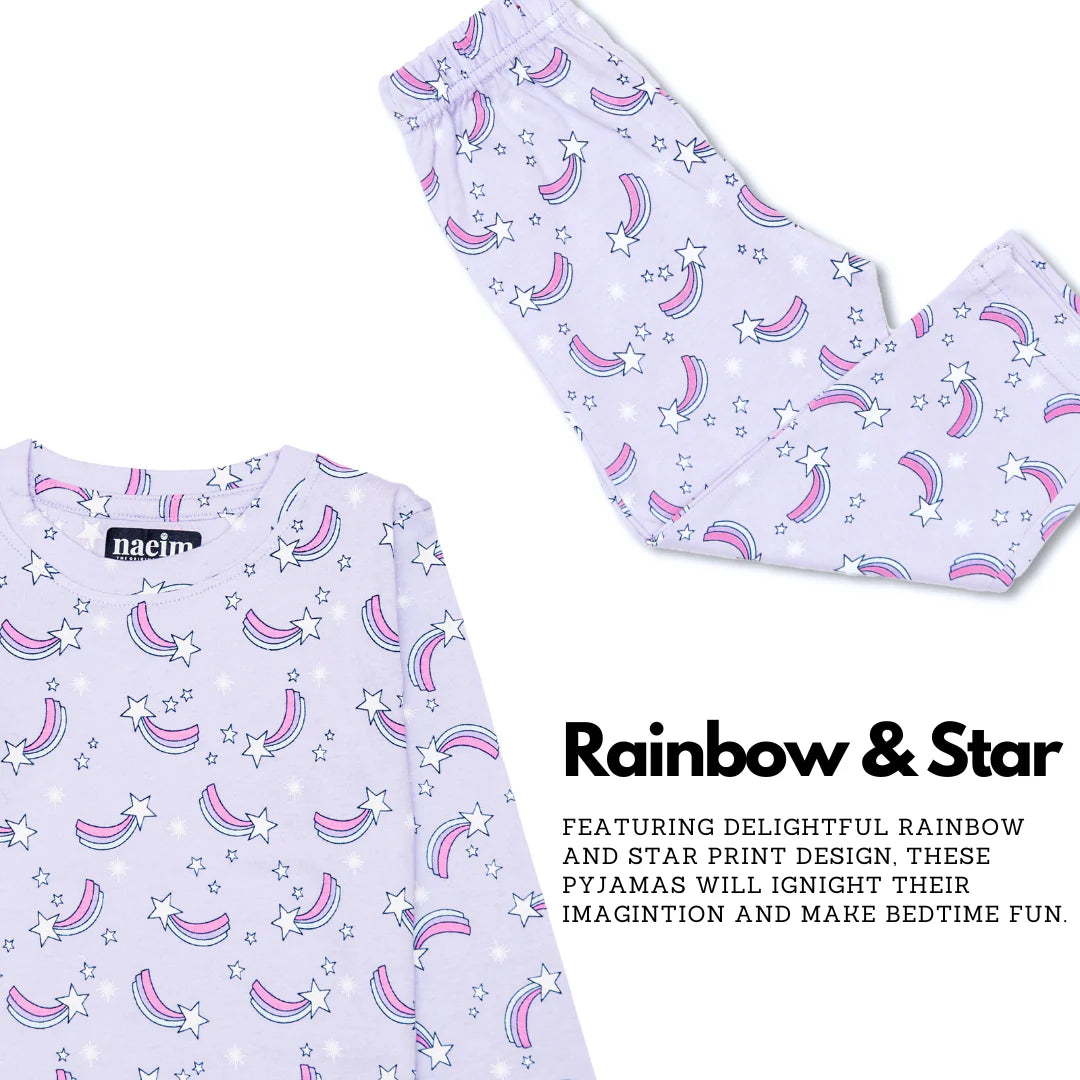 Night Dress for Childrens - Night Dress Kidswear - Violet
